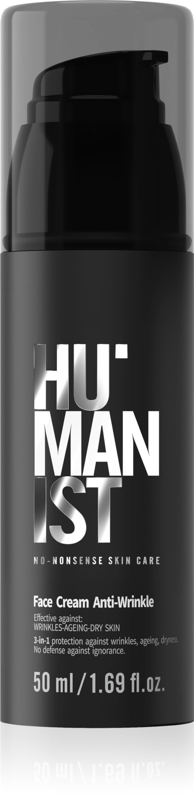 HUMANIST – Men’s Care – Moisturizing & Revitalizing Face Cream 3in1 – Smooths Wirnkles – Improves Skin Elasticity – Hyaluronic Acid, Shea Butter, Panthenol – 50 ml