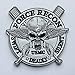 SpaceAuto USMC Swift Deadly Silent Force Recon Marines Skull Military Tactical Combat Morale Patch 4.92