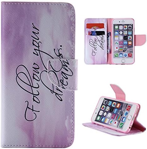 iphone 6 Case,6 Case,iphone 6s Case,leather Flip Credit Card Wallet Phone Case Magnetic Clasp for Apple iPhone 6 iPhone 6S