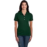 Jerzees Womens Women's Short Sleeve Polo Shirts, Cotton Blend, Moisture Wicking, Sizes S-2xl
