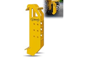 Adjustable Hitch Attachment for Skid Steer, Compatible with Skid Steer Loaders and Tractors, 5000/20000 lbs Load Capacity