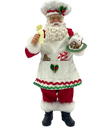 Amazon.com: Possible Dreams Clothtique Santa With White Coat