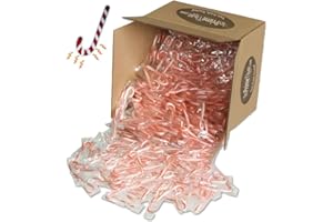 Bobs Red & White Mini Peppermint Candy Canes - Bulk Pack - Over 1,000 Candy Canes with Exclusive InPrimeTime Candy Cane Magnet