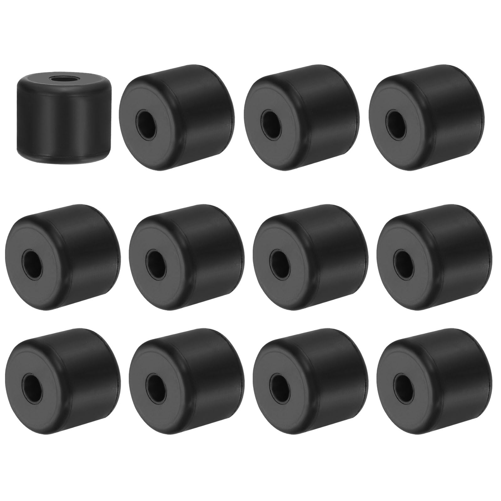 PATIKIL Multi Purpose Rubber Spacer, 12 Pcs 8mm ID x 30 OD x 25mm T Neoprene Round Anti-Vibration Isolation Pads Isolator Rubber Bushings Spacer Washer for HVAC Bolts Car Accessories