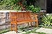 Vifah V206E Marley Baltic Eucalyptus Wooden Bench for 2 Seater in Entry Way