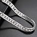 LUX ACCESSORIES Bridal Stretch Chain Crystal Pave Headband