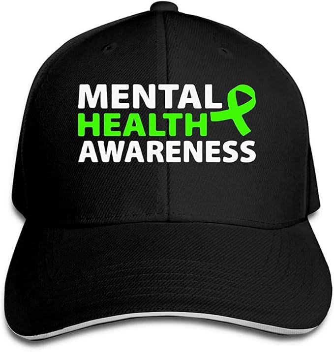Yuanmeiju Unisex Baseball Cap Mental Health Awareness Cotton Trucker