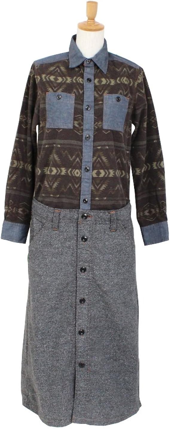 Amazon Jean Nassaus ジーンナッソーズ ネイティブpt ジャズネップop カーキ系 M カーキ系 ワンピース チュニック 通販