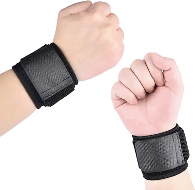ACWOO Wrist Brace 2 Pack Adjustable Elastic Wrist Support Men Women