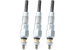 Mhrxusd M87919 Glow Plugs Set Replacement for John Deere 330 332 375 430 435 455 655 670 6x4 F915 F925 F935 X495 X595 1435 2020 2030 for Yanmar 3TN66C 3TN66UJ Replace 0-250-202-110 3PCS