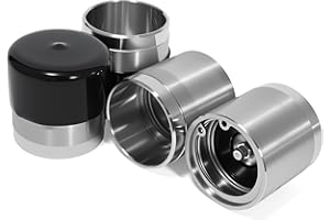 Mefape Bearing Buddy, 4 PCS 1.98inch Stainless Steel Wheel Bearing Protectors and Dust Covers Hub Caps for Trailers Boats