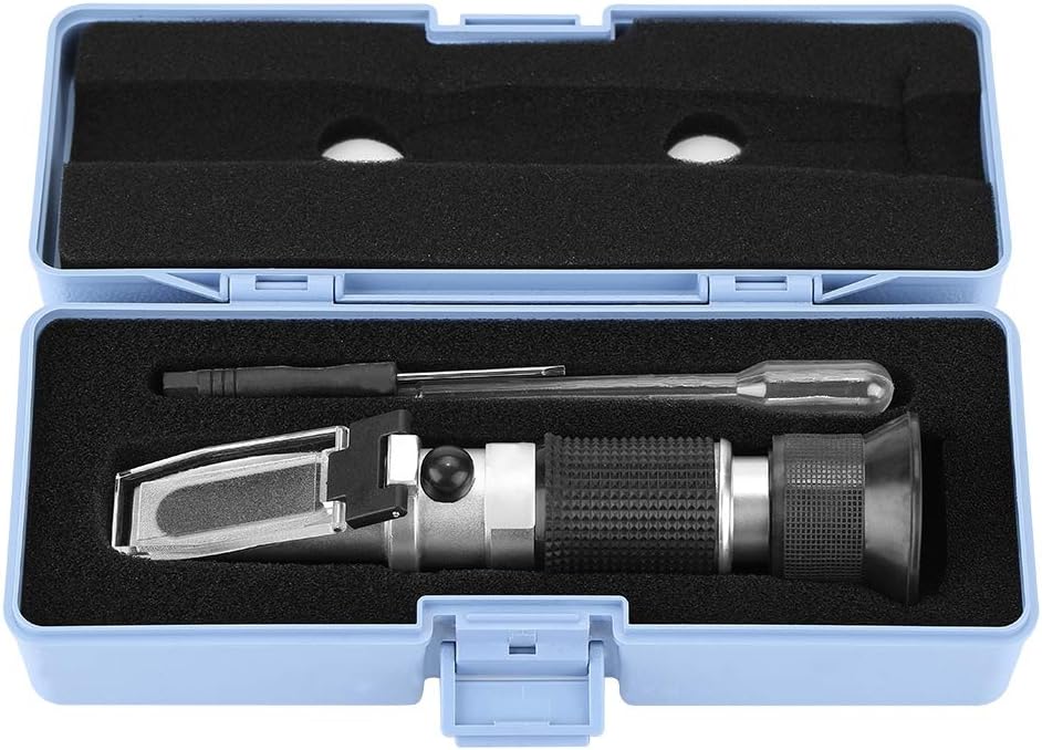 Fishlor Honey Refractometer, Portable Bee Tools Honey Refractometer Honey Concentration Meter 58-90% (sugar content) Honey Concentration Meter