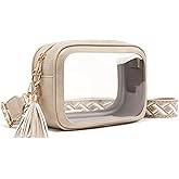 Unilily Clear Bag for Stadium Events, Clear Purse Stadium Approved Crossbody Bag for Concerts Sports Festivals Events Women