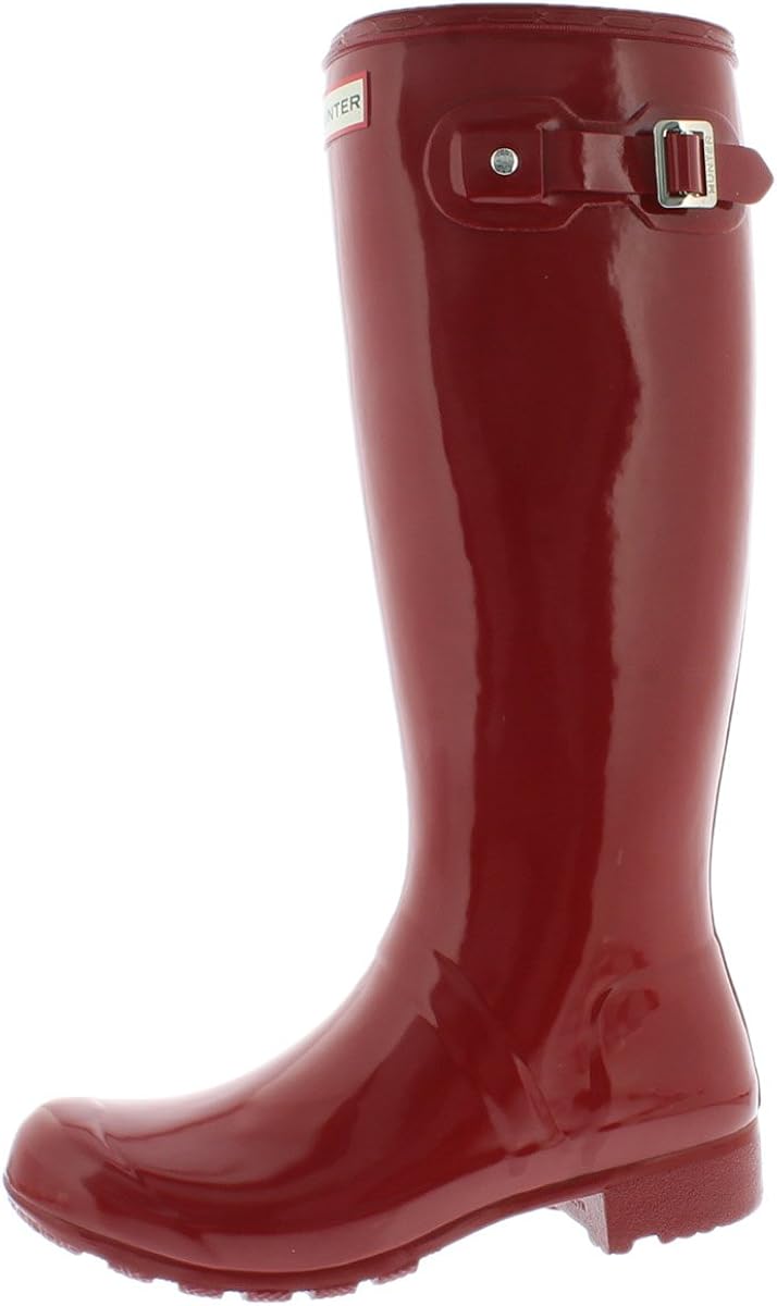 Hunter New Boot USA Original Tour Tall Gloss Military Red 7 Damen Stiefel Amazon.de Schuhe