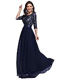 Ever-Pretty Women's Elegant A Line Crew Neck Half