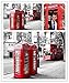 Cafurty Coin Bank, Metal Britain London Street Red Telephone Booth Piggy Bank Money Box for Decoration or Gift - 7