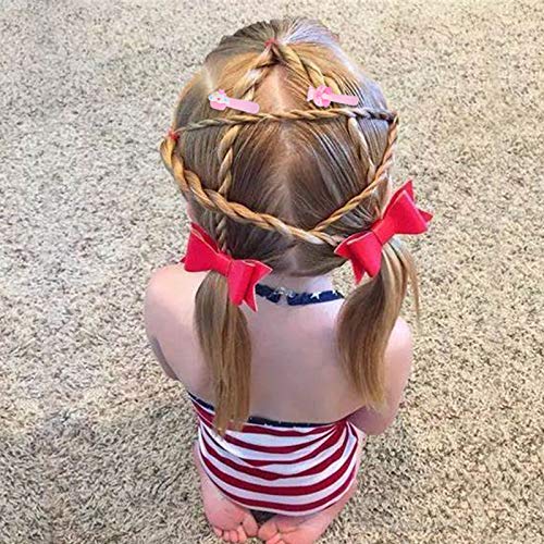 30pc hair clips for girls,materasu Pink Cartoon Animals Fruit Rainbow Cute Design Snap Clip Hair Accessories for Baby Grils Toddler Women