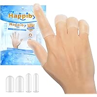 thumbnail image 2 of Zxfuture 16pcs Gel Finger Cots - Silicone Finger Protectors For Cracking, Corns & Blisters 2 of 11