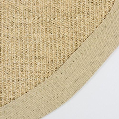Ghorbani 11-11 Sisal Rug with Border Natural Fibre Sisal Rug natural 180 cm Round
