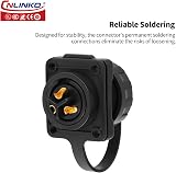 CNLINKO YM-20 3 Pin Waterproof Connector IP68 M20 Aviation PBT Plastic Solder view 2