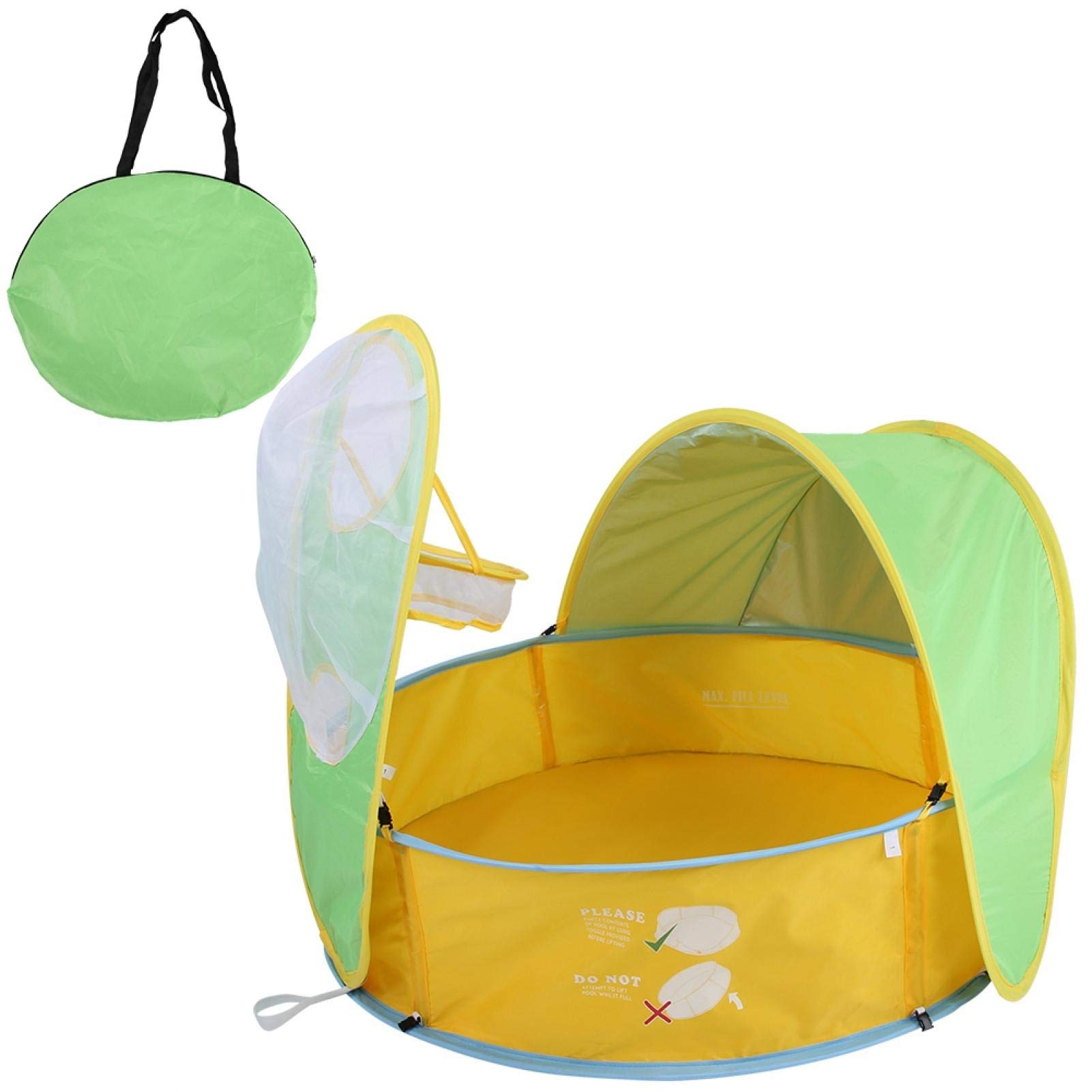 Protection Sun Shelter Canopy with Travel Bag, Summer Baby Beach Tent, Portable Automatic Instant Set up Beach Shade Tent, Easy to Carry, for Infant/Kids Outdoor Travel/Camping/Beach