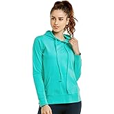 Sofra Women's Thin Cotton Pullover Hoodie Sweater (L, Mint - 1)