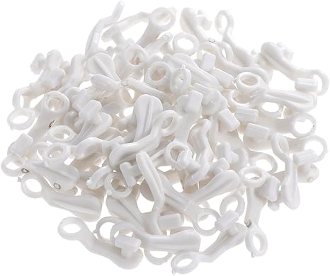 vorcool ganchos para cortinas 100 pzas en forma de s correderas correderas de plastico carriles para carriles gancho para puertas de ventana cortinas