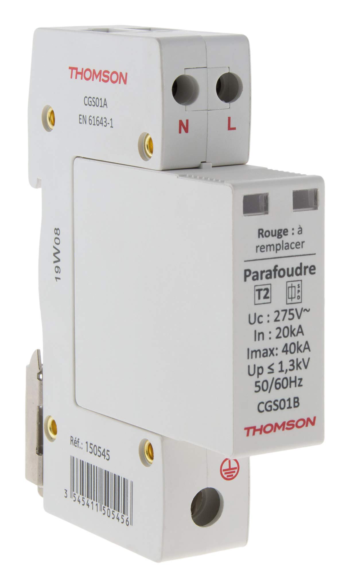 Thomson Ph+N Ideal T2-40kA Modular Surge Arrester