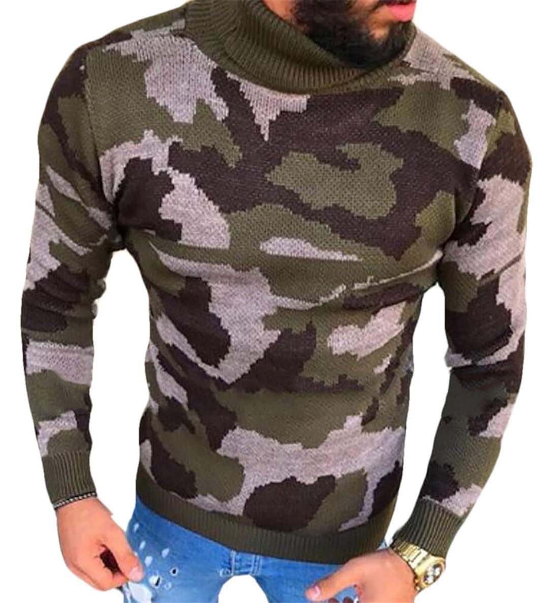 Clothing Wilngo Mens Turtleneck 