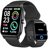 Fitpolo Smart Watches for Men Android & iPhone, Alexa Built-in [1.8" HD Screen] IP68 Waterproof Fitness Watch with Bluetooth Call (Answer/Make), Heart Rate/Sleep/SpO2 Monitor, 105+ Sports Tracker