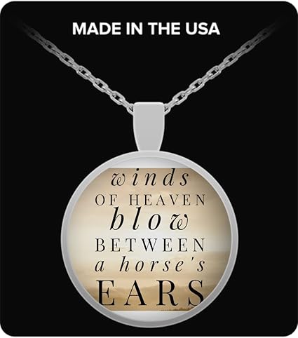 Atdesigns Vents Du Ciel Blow Entre Un Cheval De Ears Citation Collier Amazon Fr Sports Et Loisirs