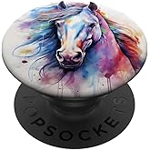 Elegant Horse Lover Horses Design PopSockets Adhesive PopGrip