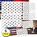Star Stencil 50 Stars American Flag Stencils for Painting on Wood, Fabric, Airbrush,Reusable Starfield Stencil, (2 Large, 2 Medium, 2 Small) primary
