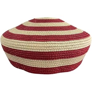 pp supm Womens French Beret Hat Lightweight Summer Beach Woven Sunhat Berets Artist Painter Cap for Outdoor Travel Vacation