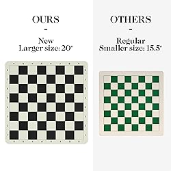 ELONGDI Tournament Chess Set with 20" Silicone
