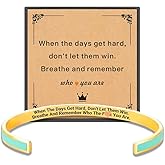 APIUWOXE Remember Who The You Are Motivational Cuff Bracelet for Women, Stainless Steel Color Inspirational Bangle Bracelets with Engraved Hidden Message Jewelry for Sisters BFF Friends Gifts
