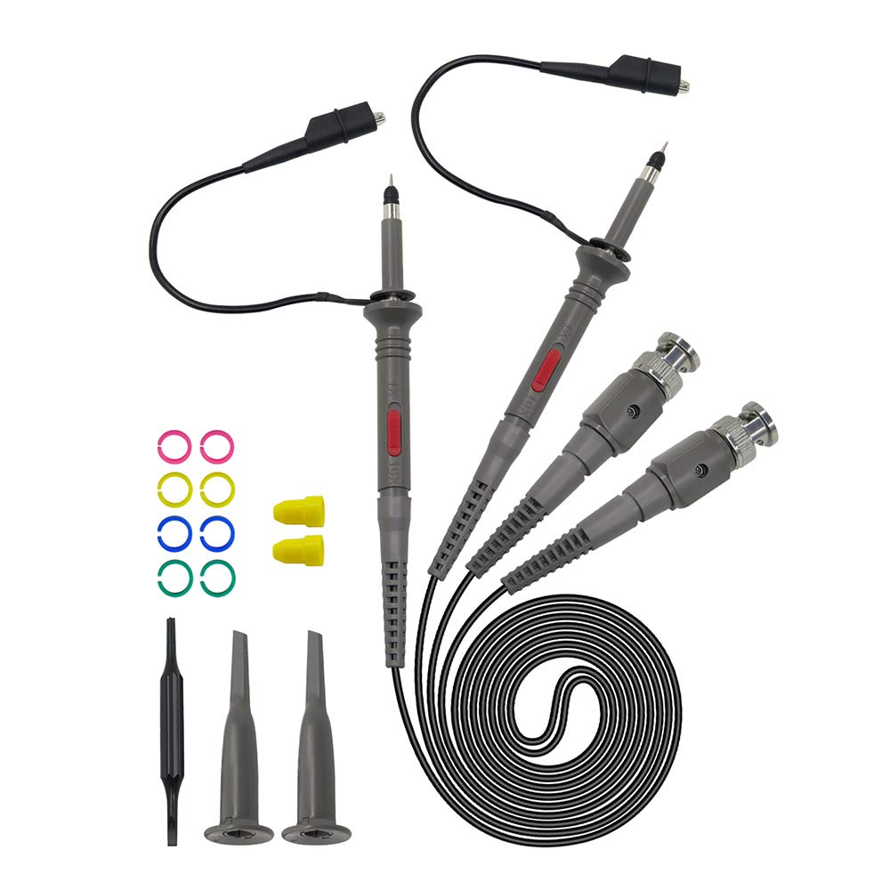 Cleqee Oscilloscope Probe P6100 100Mhz Test Leads Kit 101 11 Amazon