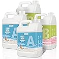 Epoxy Resin-4 Gallon, Crystal Clear Epoxy Resin Kit, No Yellowing No Bubble Art Resin Casting Resin for Art Crafts, Jewelry Making, Wood & Resin Molds(2 Gallon x 2)
