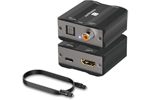 MAXSQUARE HDMI eARC/ARC to Optical Audio Adapter, HDMI eARC Extractor, Supports Dolby5.1, DTS5.1, PCM2.0 TV Soundbar Amplifer