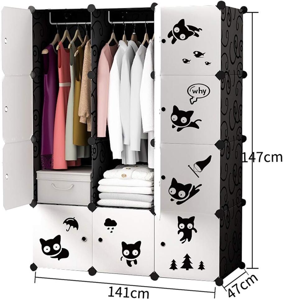 Canvas Wardrobe Closet
 - Canvas Wardrobe Cloth Closet Lovely Wardrobe Portable Simple Black Cat Designed Clothes Closet Diy Modular Cupboard Storage Organiser For Clothes Quilt For Dorm Apartment Bedroom Amazon Ca Home Kitchen