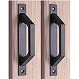 AWEN 2 pcs Carbon Steel Sliding Barn Door Handle Wood Gate Door Pull Handle 19.6cm(Sold by MING+)
