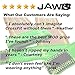 JAW Pull-Up Hand Grips (Silver/Black, Large)