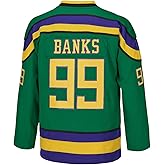 Youth Ice Hockey Jersey Charlie Conway #96 Banks #99 Mighty Ducks Movie Jersey Kids Shirts