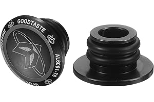 HARFINGTON Bar End Plugs Aluminum Handlebar End Caps Bike Plugs 0.57oz with Matching Rings for MTB Road BMX Fixed Gear Bike, 