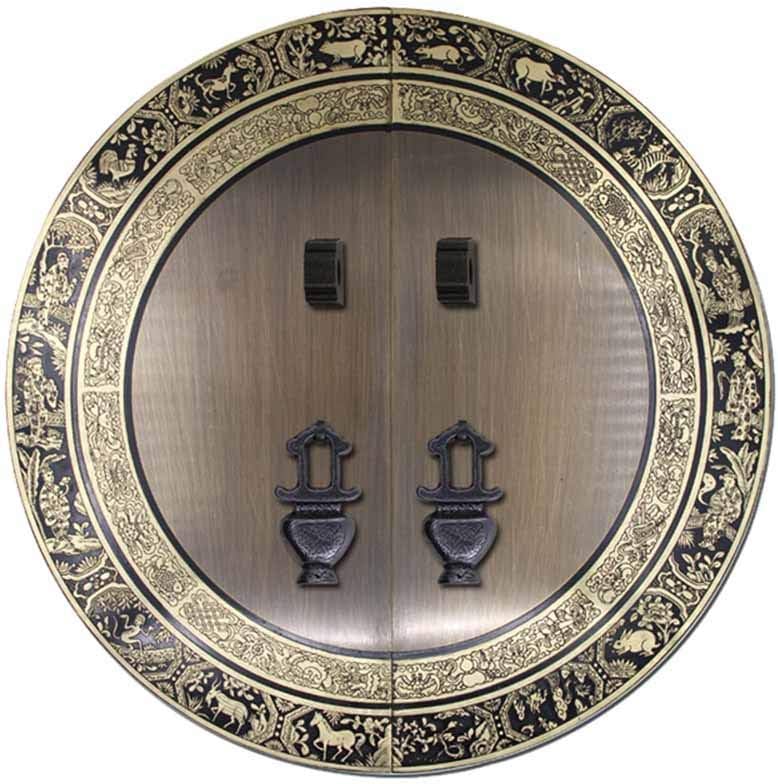FSFF Aldaba de Puerta China, manijas de Muebles, manija clásica