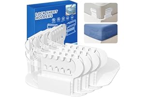 Lot de 4 supports de draps pour garder les draps fermes et serrés, sangles de drap, supports de draps pour coins, verrous de 