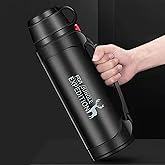Scizorito Stainless Steel Vacuum Bottle, Hot & Cold Beverage Portable Insulated Kettle, Car Portable Travel Coffee Mug with Leak-proof Built-in Lid, Suit for Home, Gift, Outdoor Sport (64.2 oz)