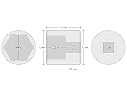 TEKTON 1/2 Inch Drive x 3/4 Inch 6-Point Impact