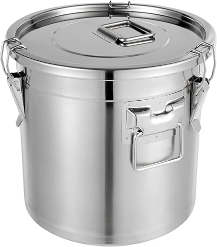 家具・インテリア STAINLESS STEEL CONTAINER TABLE TOP 50L Amazon.com: DYNAMI 5.5Gal 304 Stainless Steel Airtight Container
