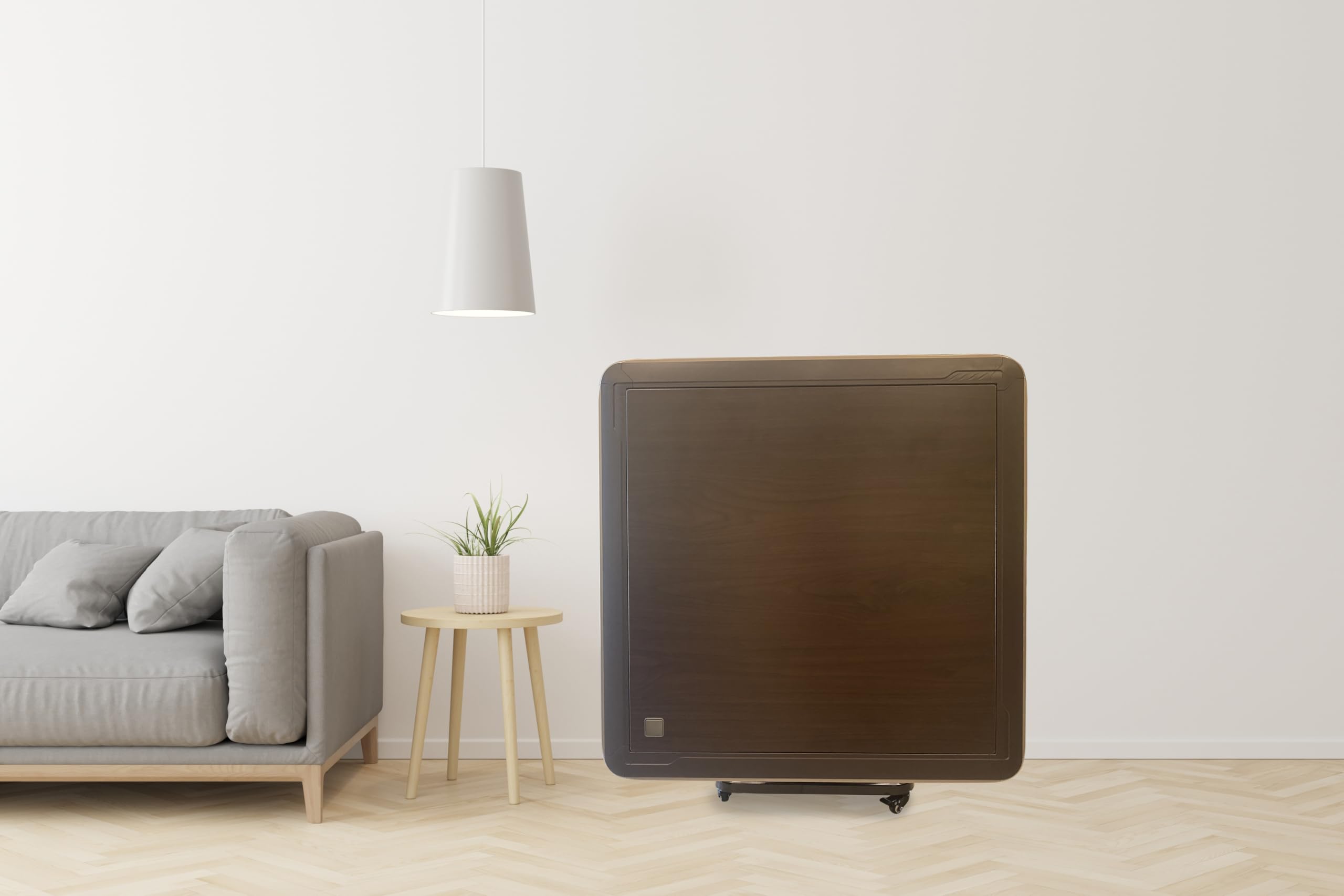 Foldable Ultra-Thin Automatic Mahjong Table with Wheels - Chinese, Filipino and American Style 40mm Numbered Tiles (with Hard Table Cover)